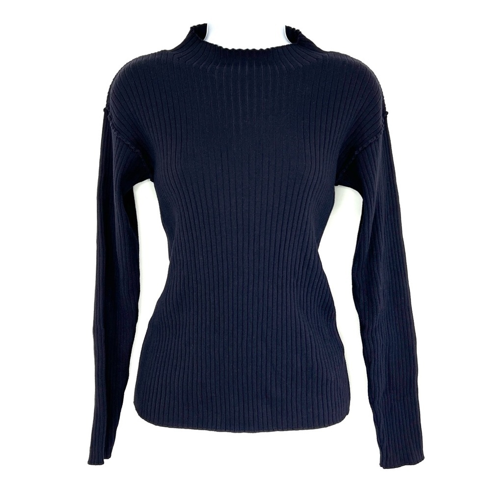 Paper Label ribbed mockneck‎ sweater NWOT